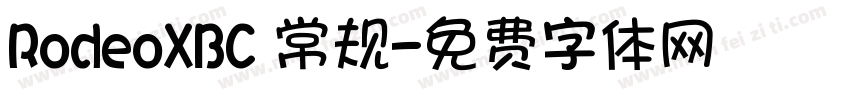 RodeoXBC 常规字体转换